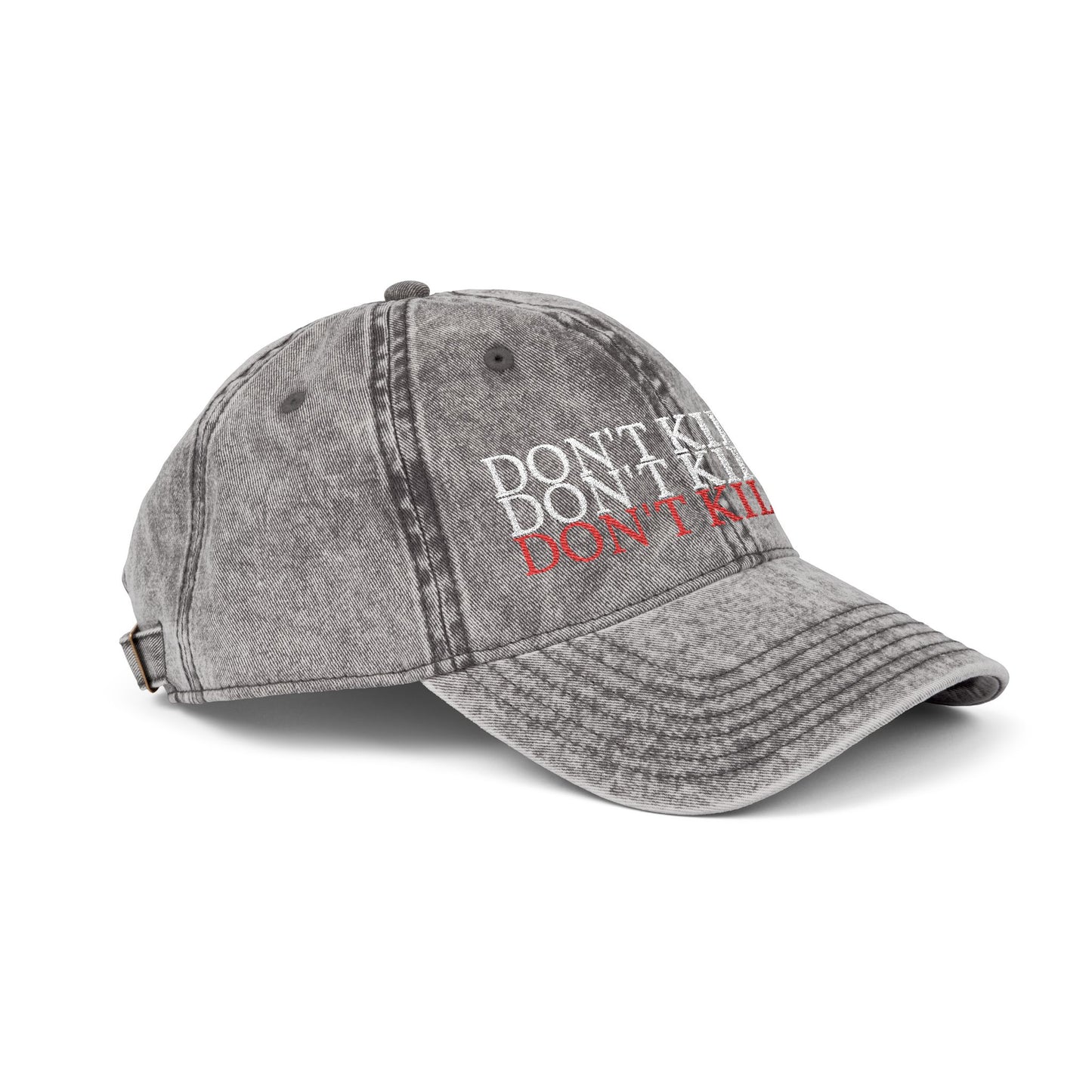 Don't Kill Me! | Vintage embroidered hat