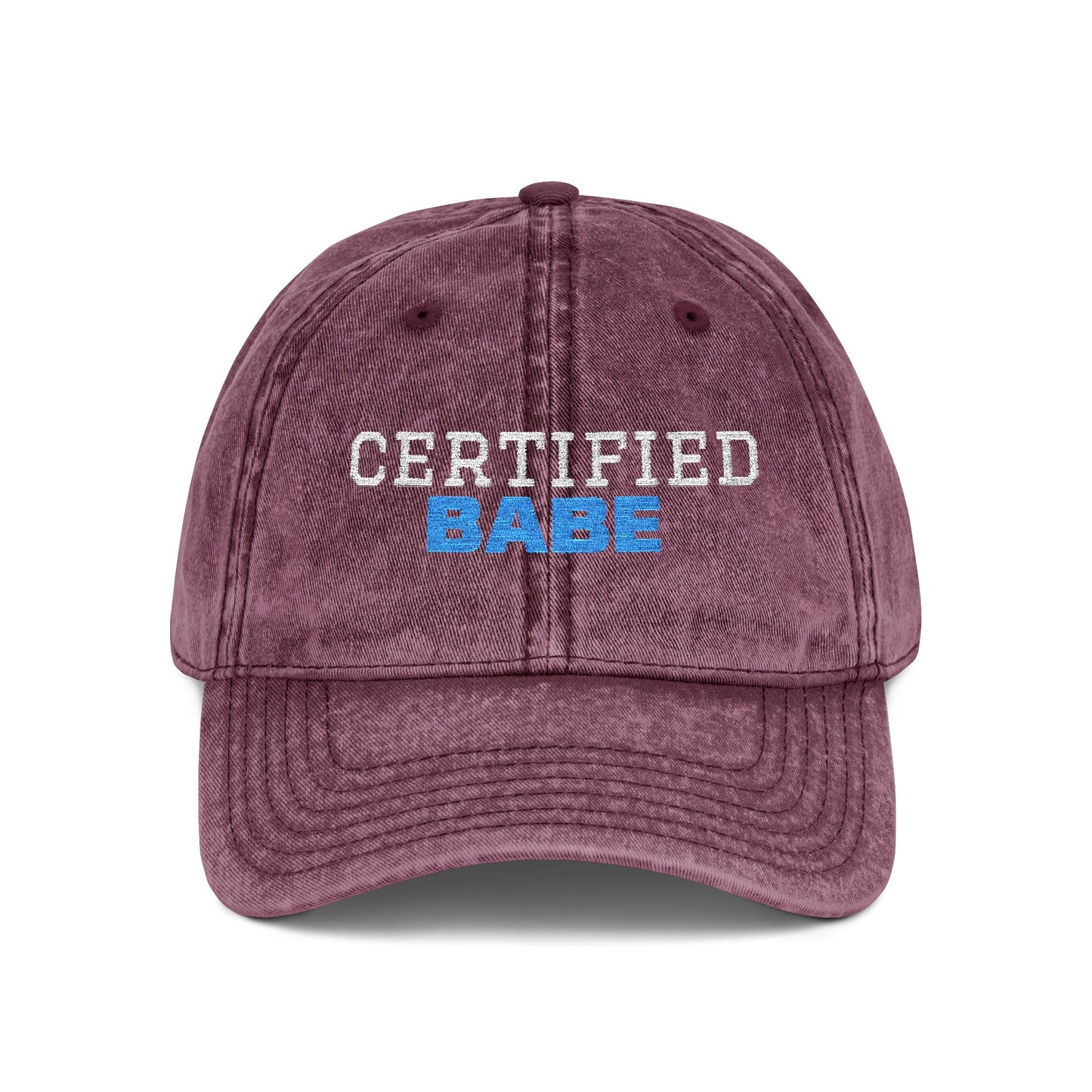 Certified Babe Vintage Embroidered Cap