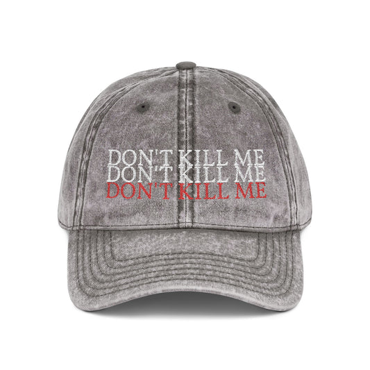 Don't Kill Me! | Vintage embroidered hat