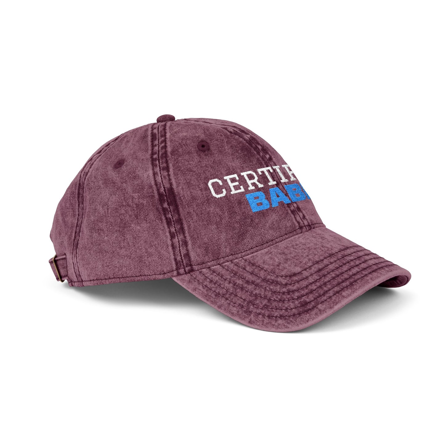 Certified Babe Vintage Embroidered Cap